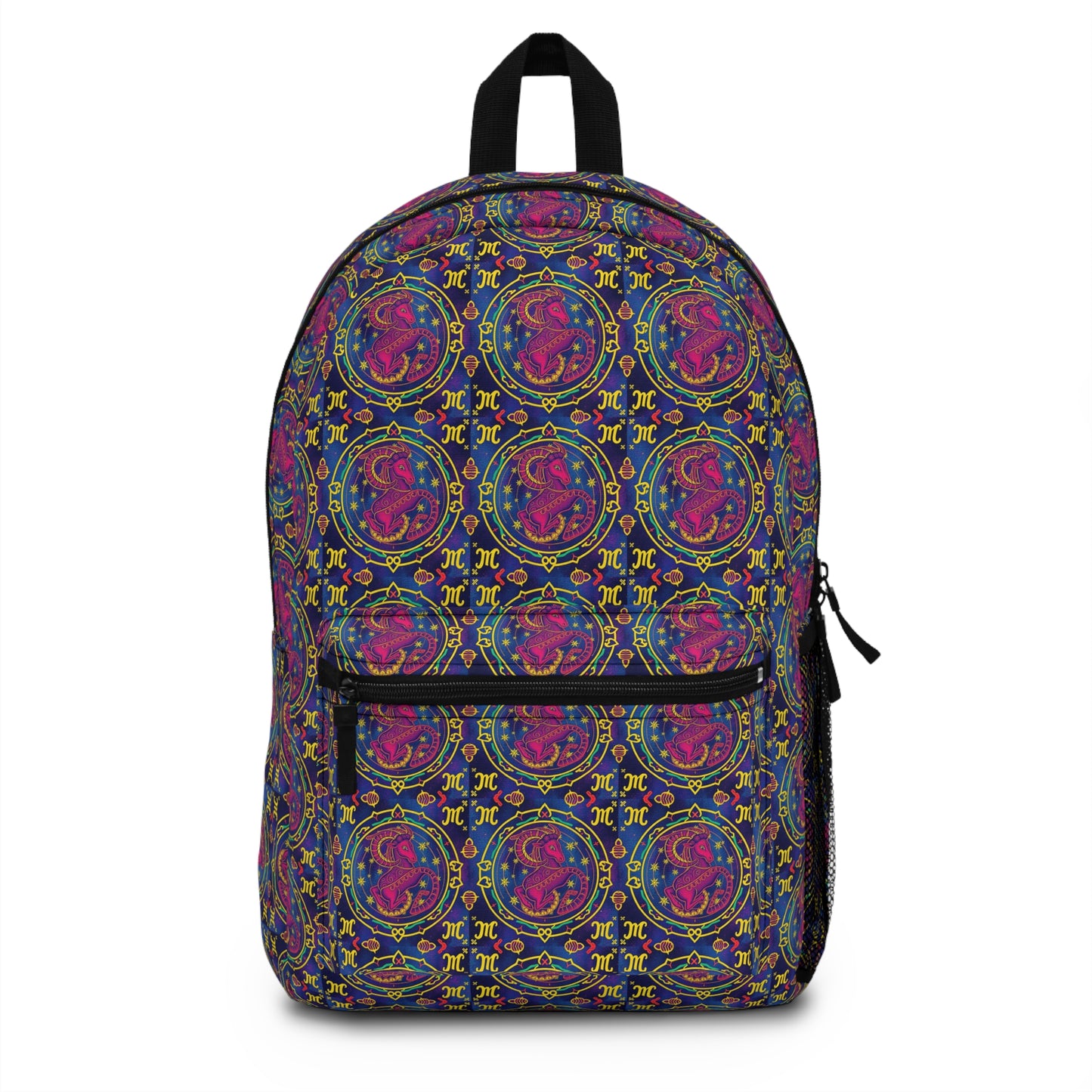 Backpack, Capricorn, Zodiac v2, Metal Pattern