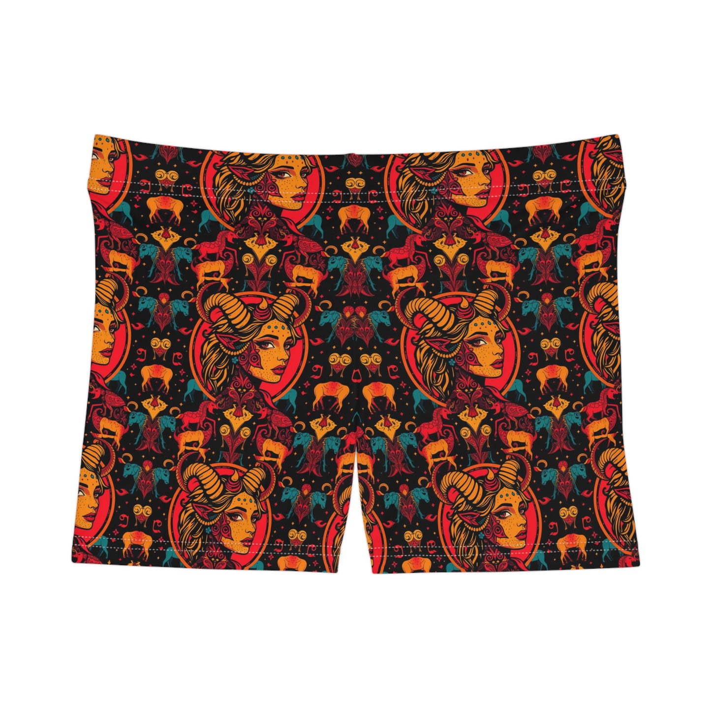 Women's Shorts, (AOP), Taurus, Zodiac, Sexy Pattern