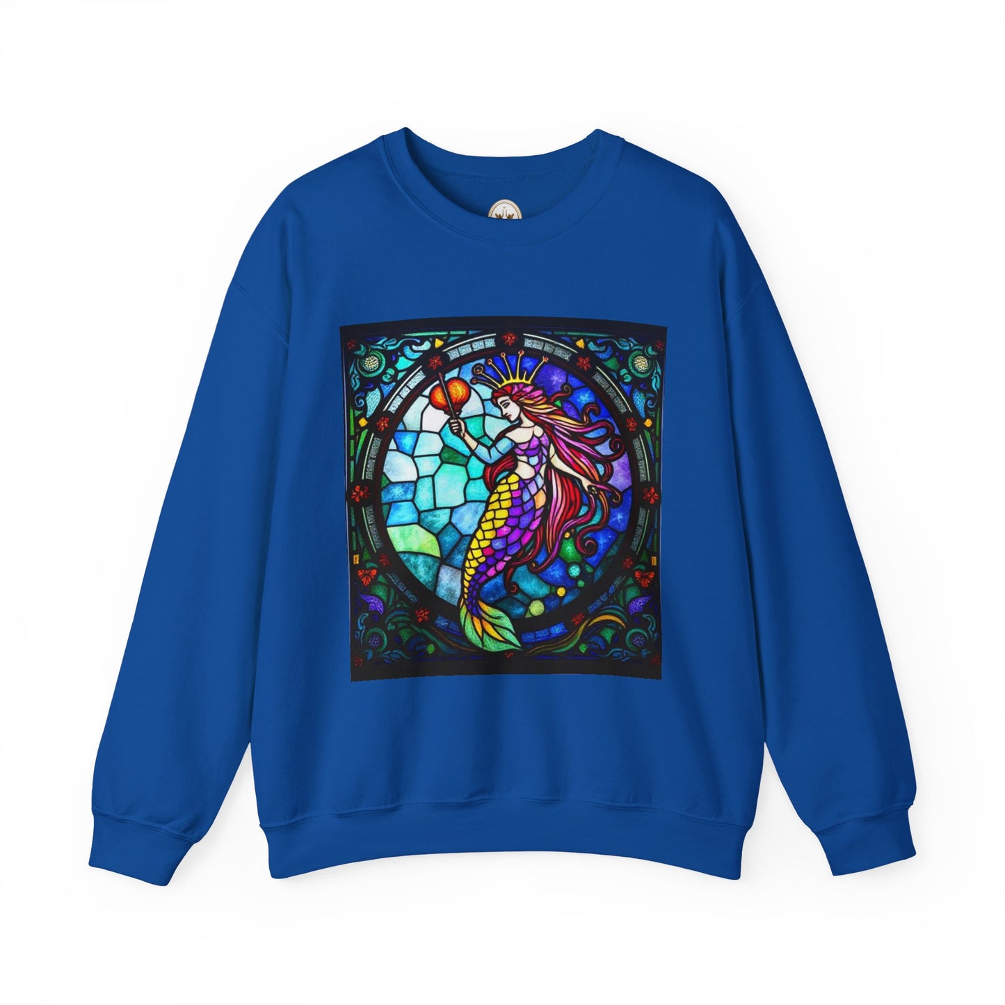 Unisex Heavy Blend™ Crewneck Sweatshirt, Glass, Aquarius Zodiac Design