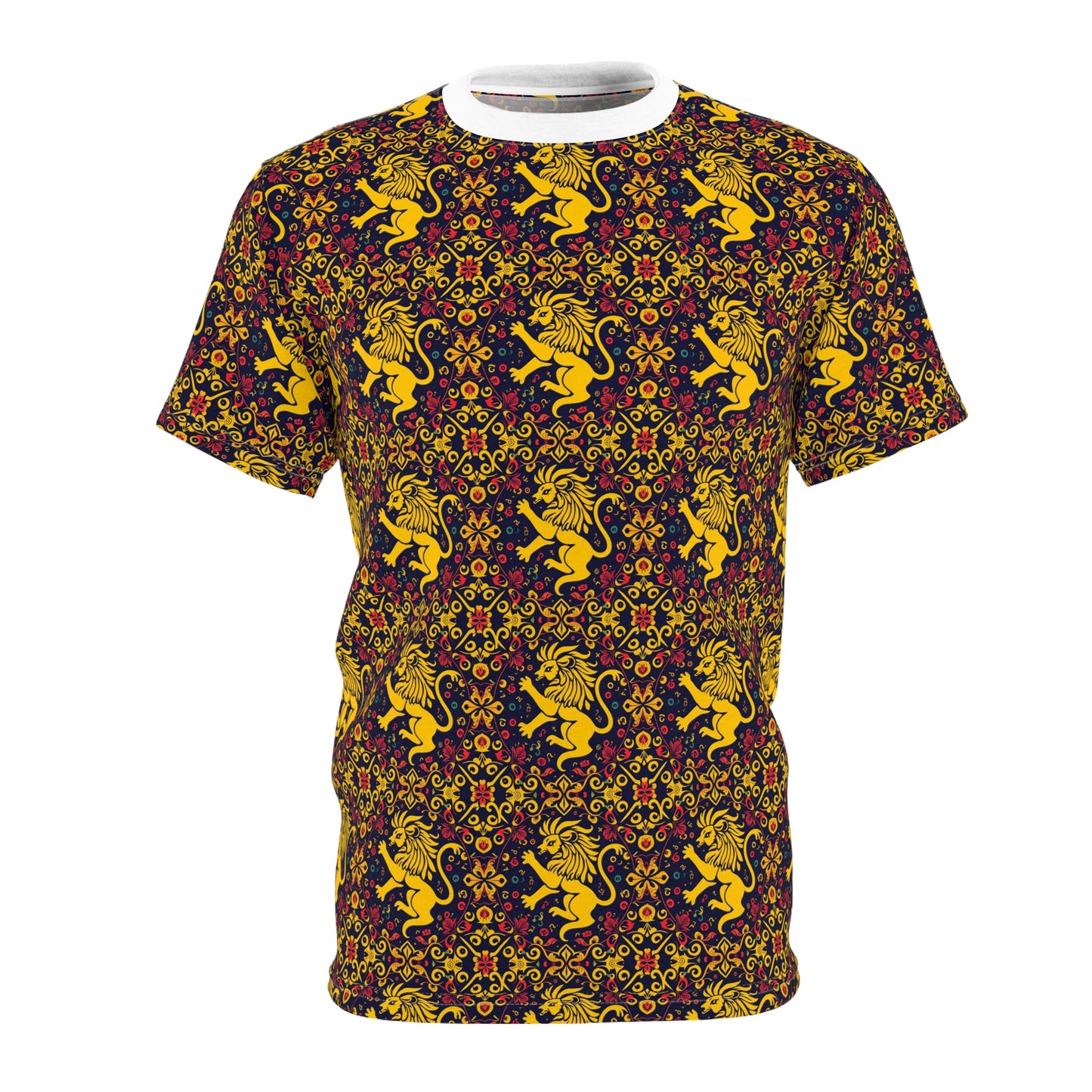 Unisex Cut & Sew T-Shirt, AOP, Leo, Zodiac, Pattern