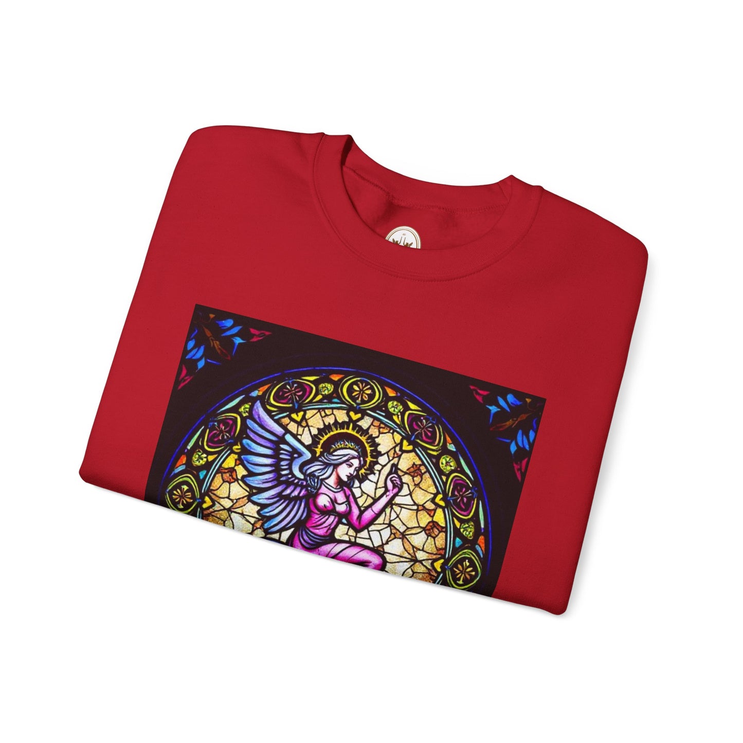 Unisex Heavy Blend™ Crewneck Sweatshirt, Glass 1, Virgo Zodiac Design