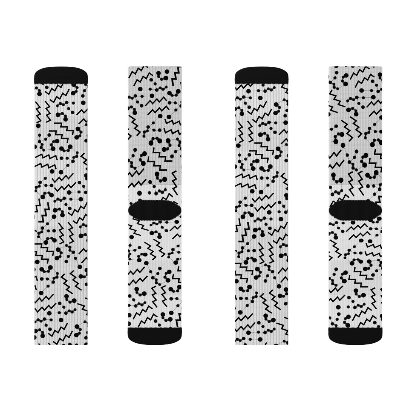 Zodiac Sublimation Socks Aquarius Zodiac sign
