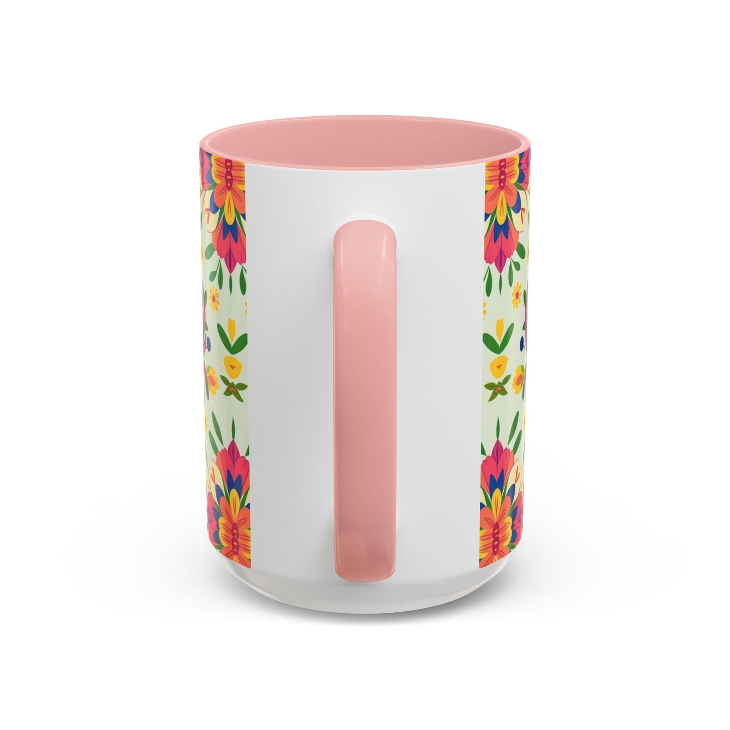 Accent Coffee Mug, Cancer, Zodiac v3, Flower Pattern, (11, 15oz)