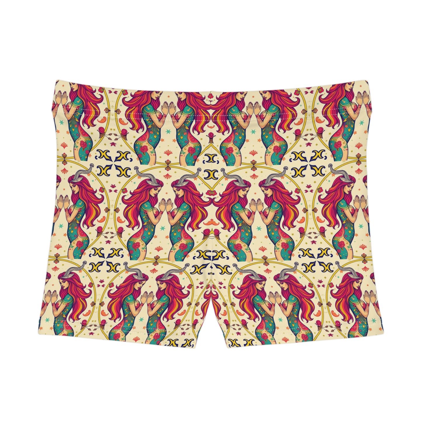 Women's Shorts, (AOP), Gemini, Zodiac, Sexy Pattern
