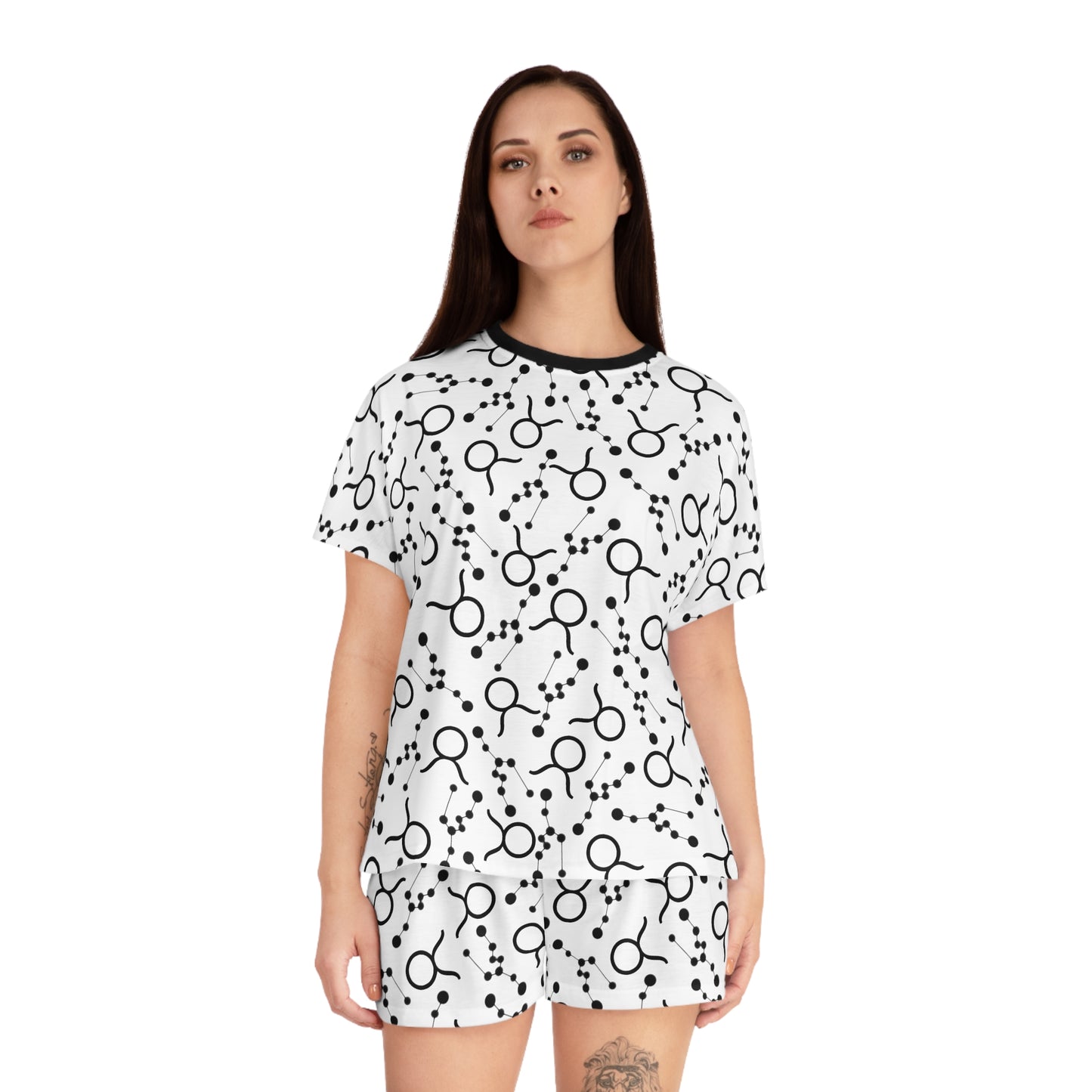 Women's Short Pajama Set Taurus Zodiac Sign (AOP)