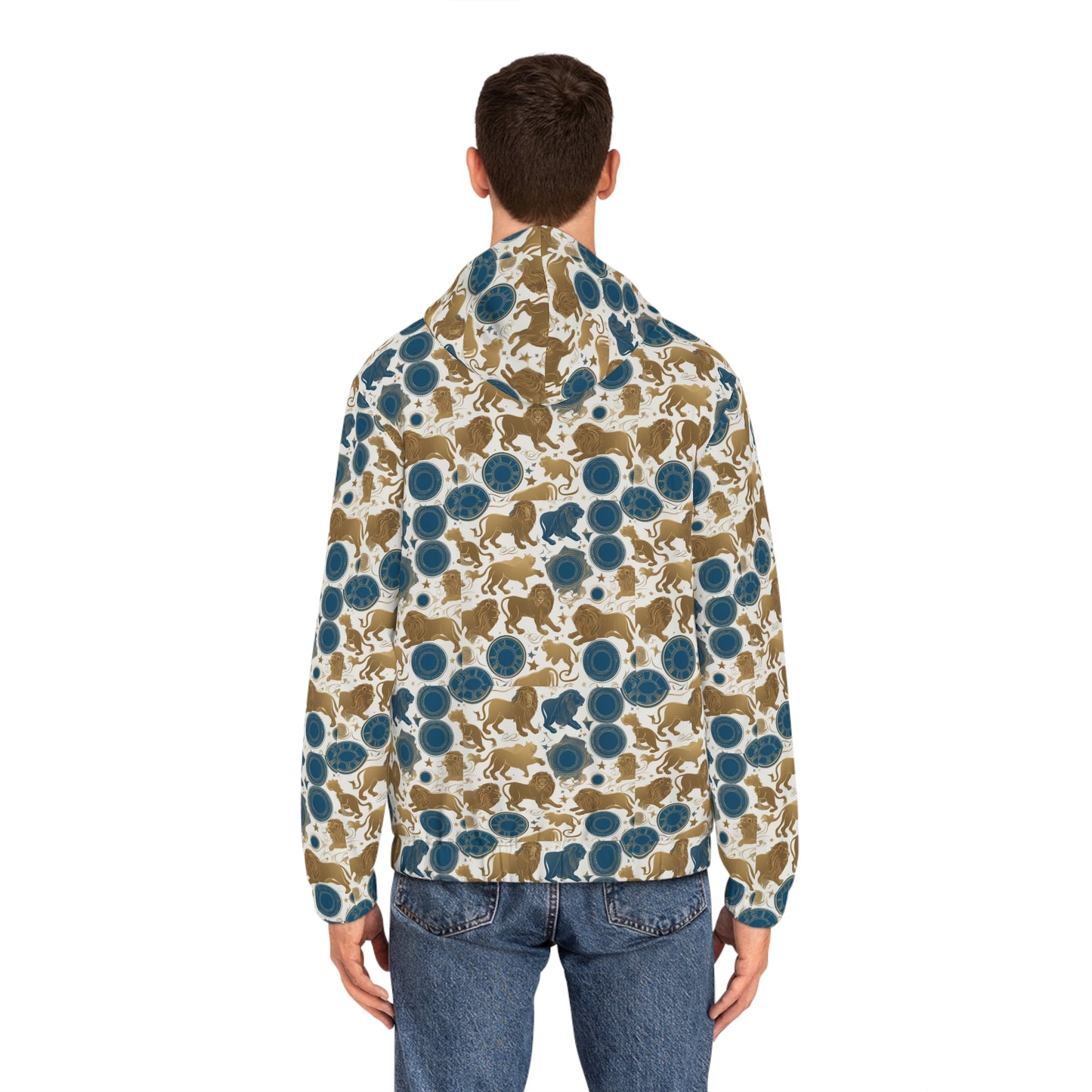 Full-Zip Hoodie (AOP), Leo, Zodiac v3, Pattern