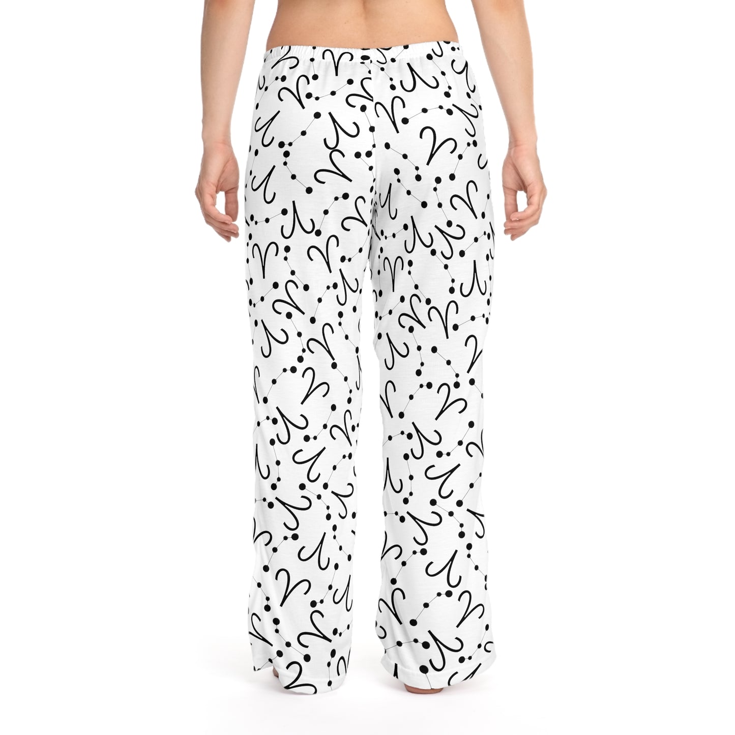 Women's Zodiac Pajama Pants (AOP) Aries Zodiac Sign