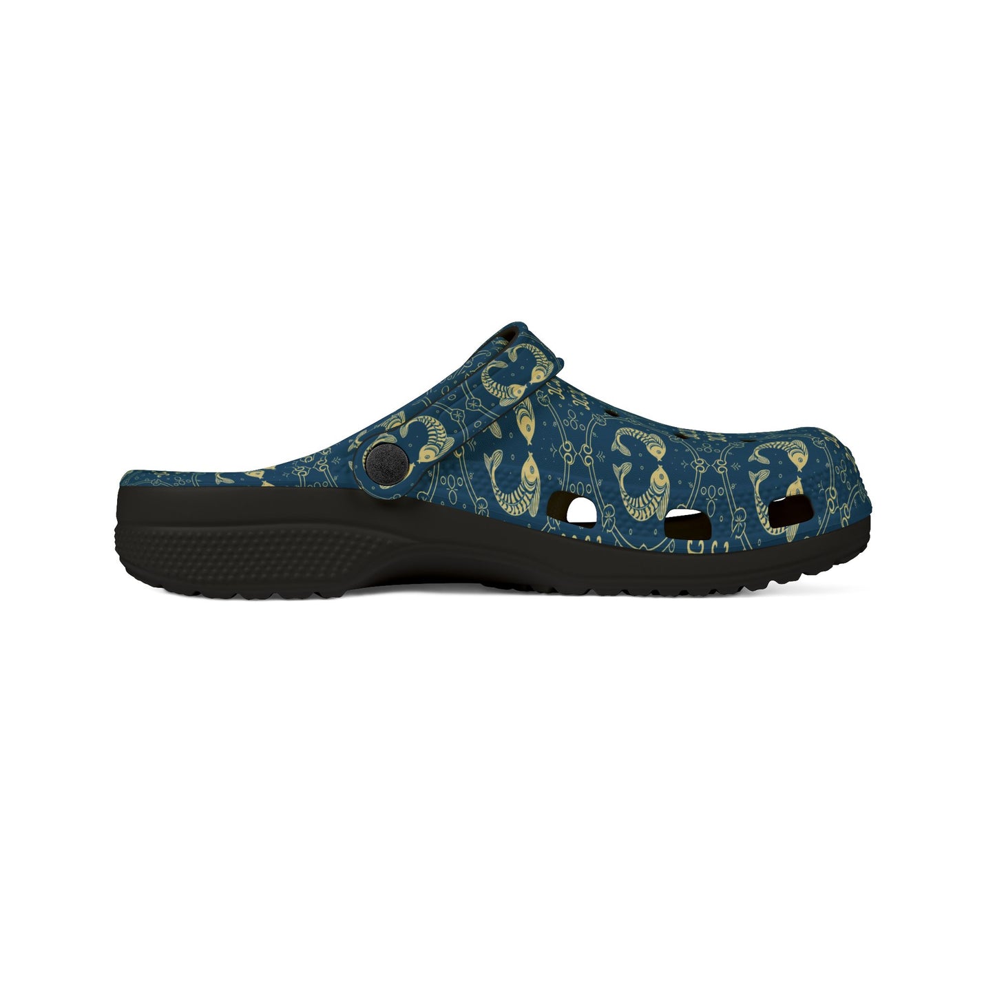 EVA Foam Rubber Shoes, (AOP), Pisces, Zodiac v4, Pattern