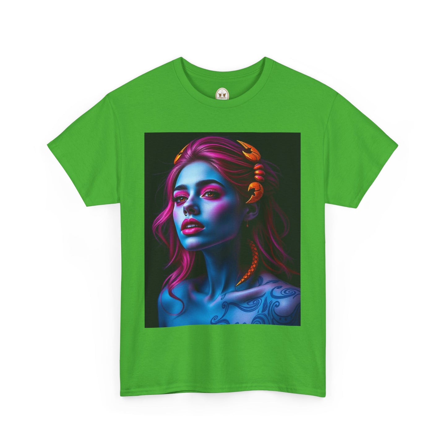 Unisex Heavy Cotton T-Shirt, Scorpio, Zodiac, Sexy Art
