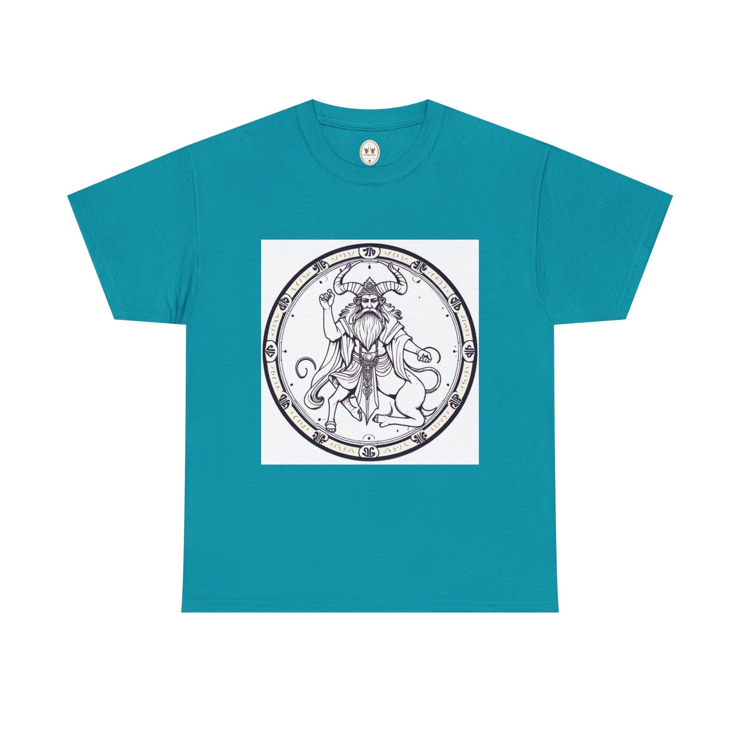 Unisex Heavy Cotton T-Shirt, Bull Centaur v1, Taurus Zodiac Design