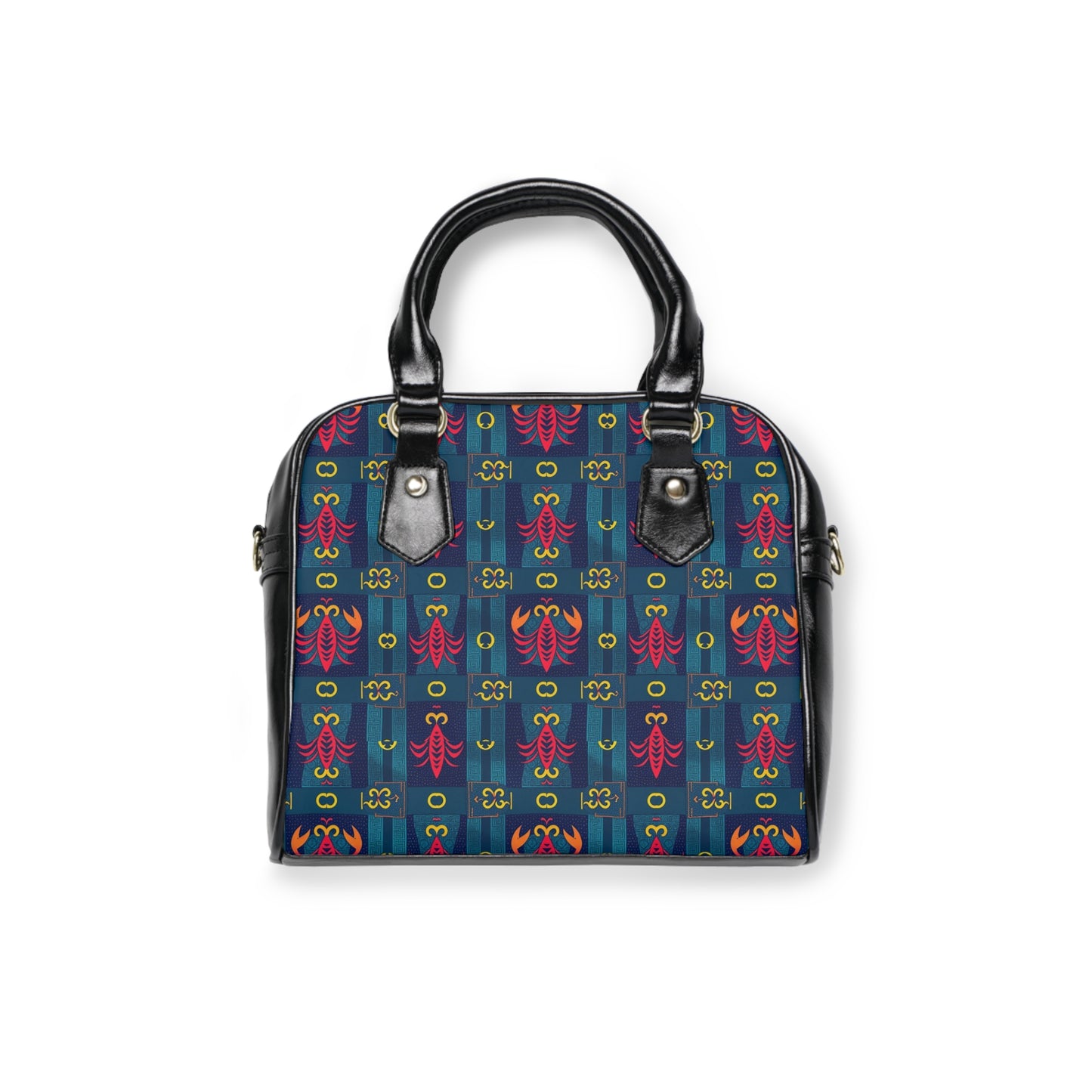 Shoulder Handbag, Scorpio, Zodiac v3, Shapes Pattern