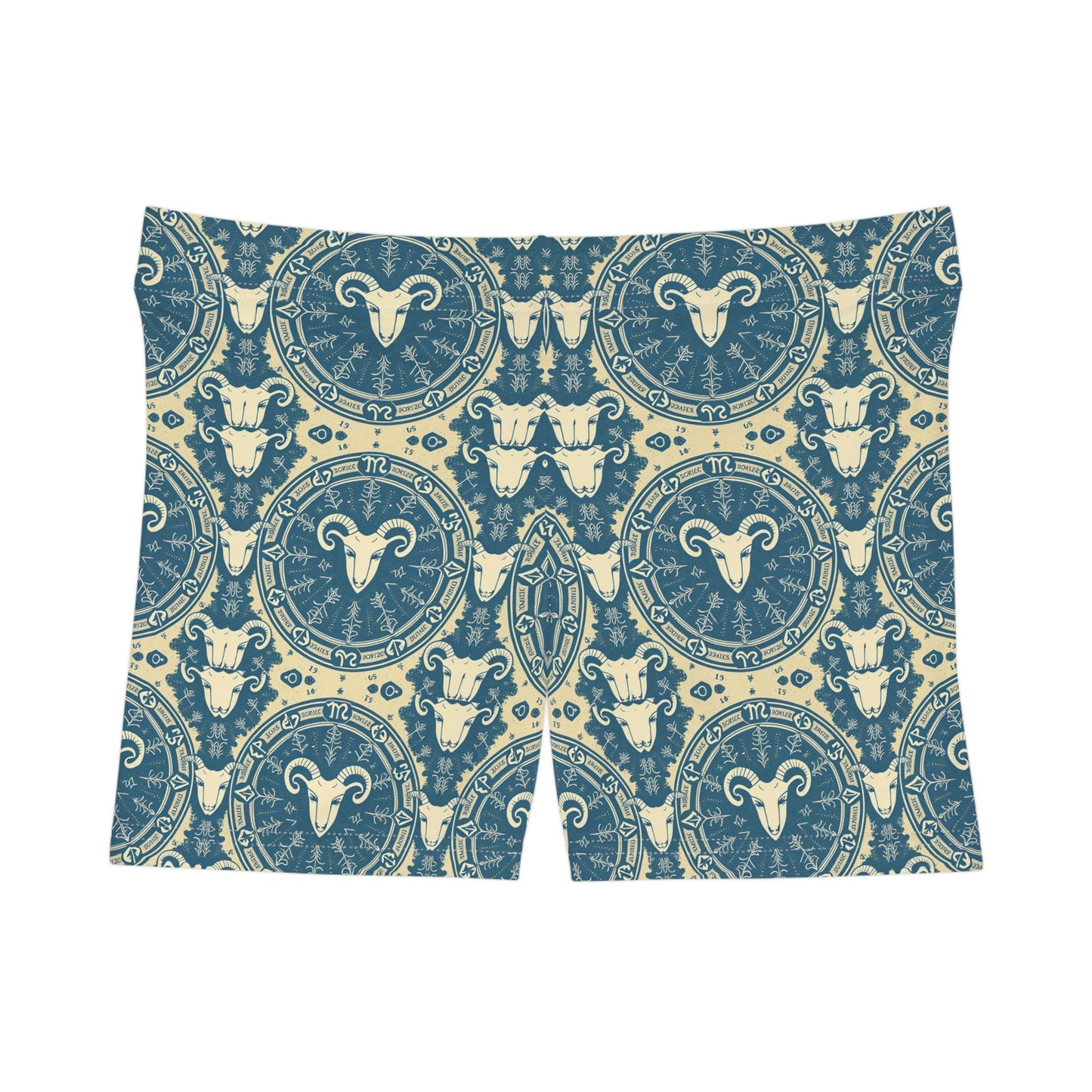 Women's Shorts, AOP, Aries, Zodiac Pattern