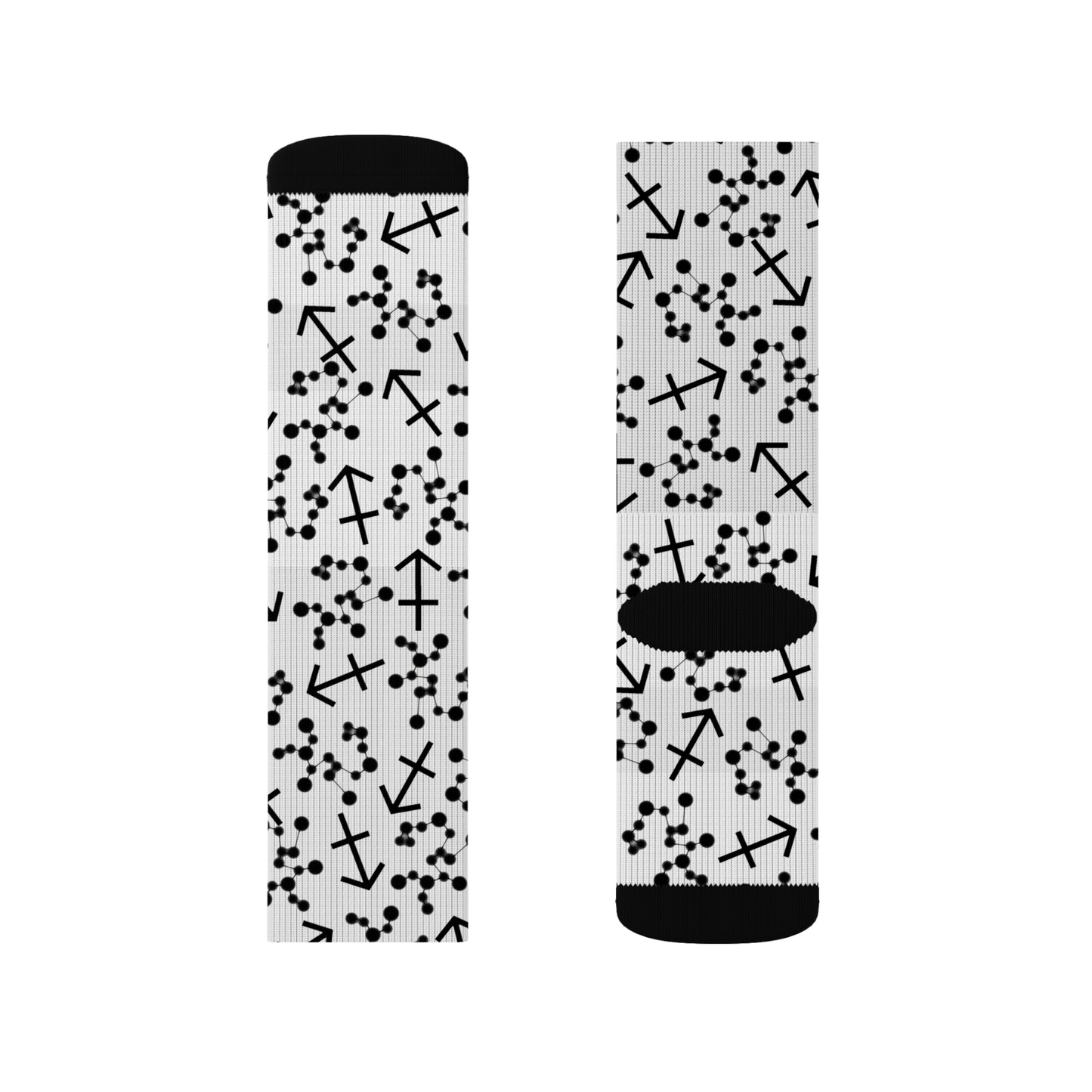 Zodiac Sublimation Socks Sagittarius Zodiac sign