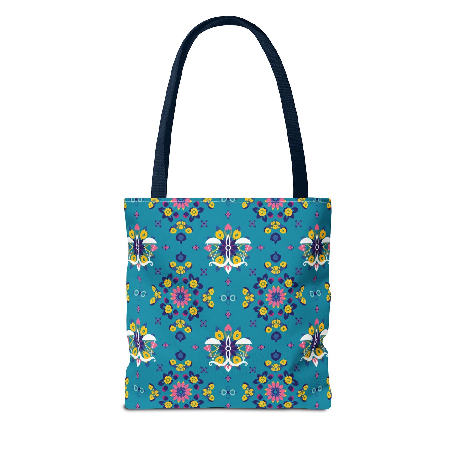 Tote Bag (AOP), Libra, Zodiac v1, Flower Pattern