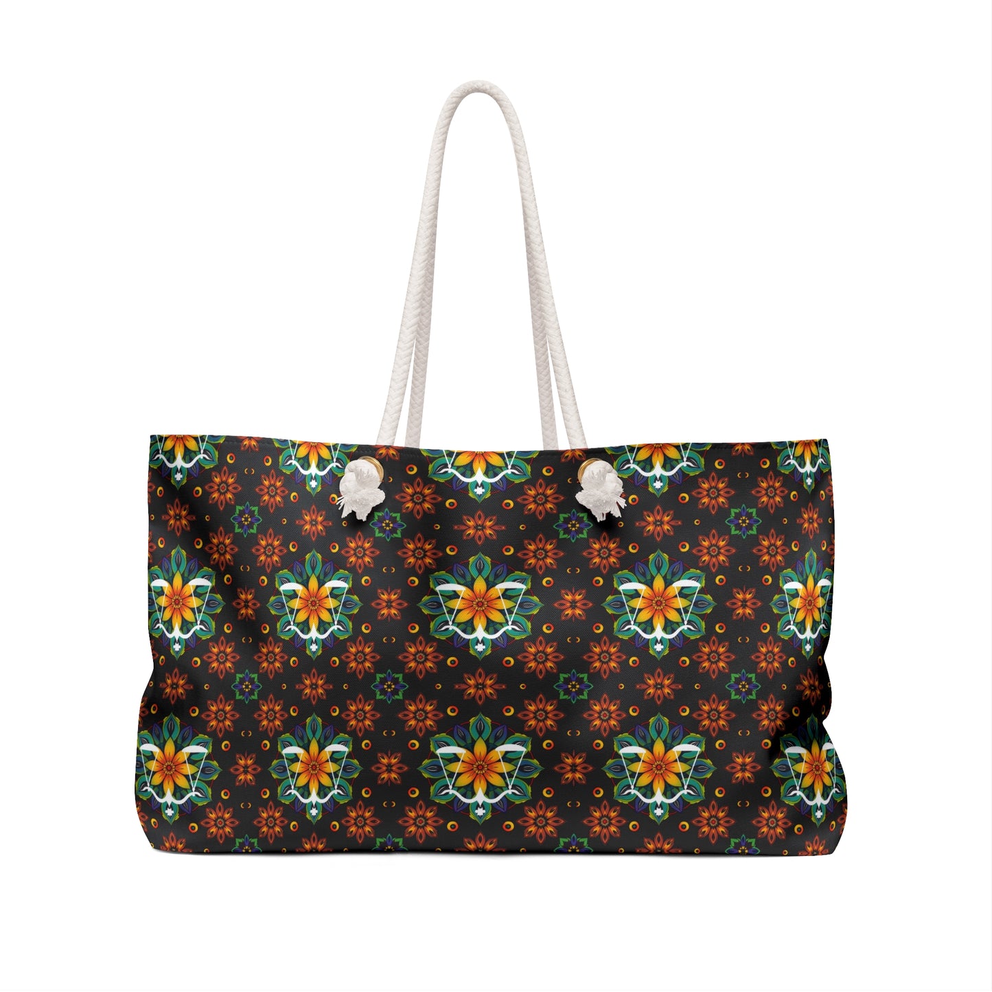 Weekender Bag, Libra, Zodiac v4, Flower Pattern