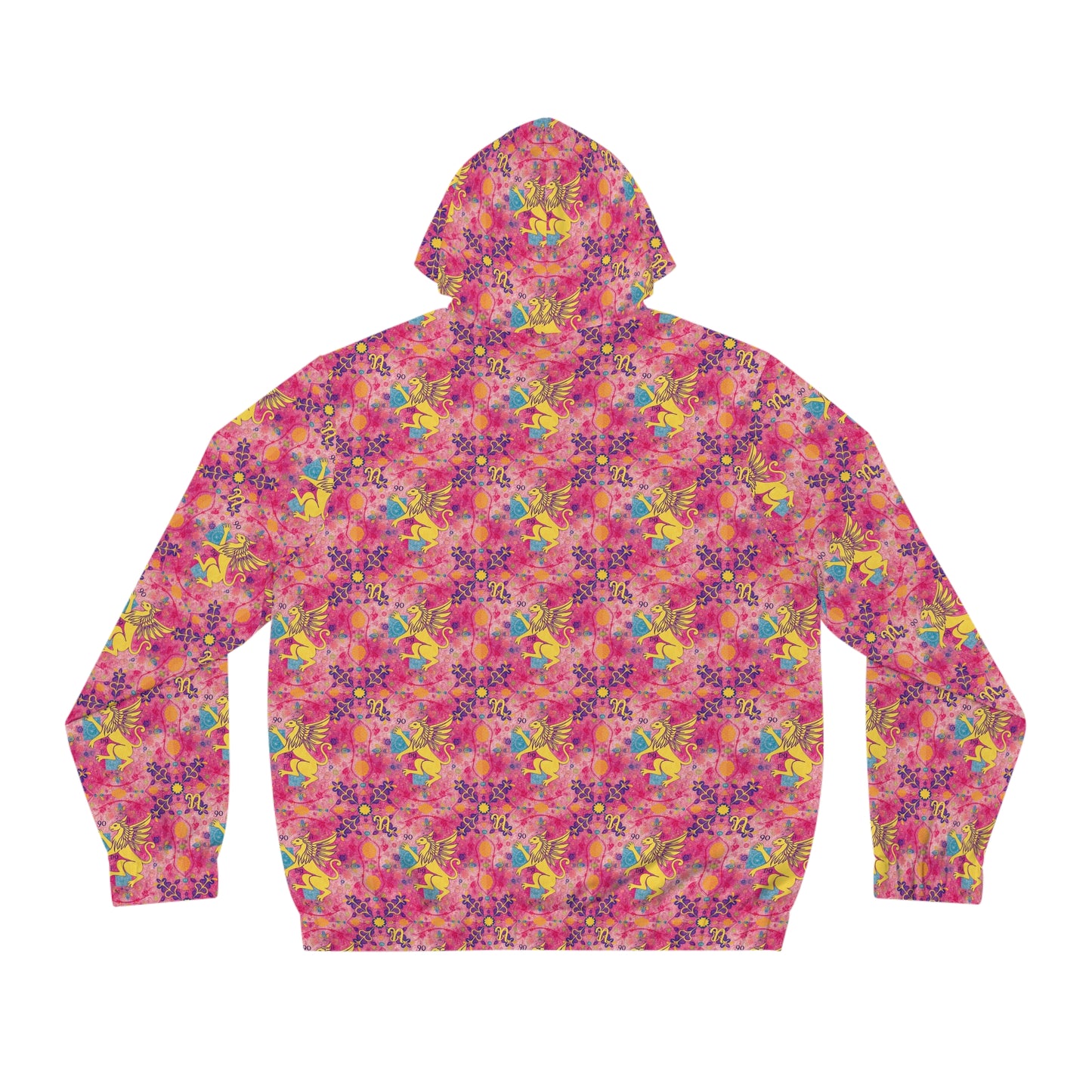 Full-Zip Hoodie (AOP), Virgo, Zodiac v3, Pattern