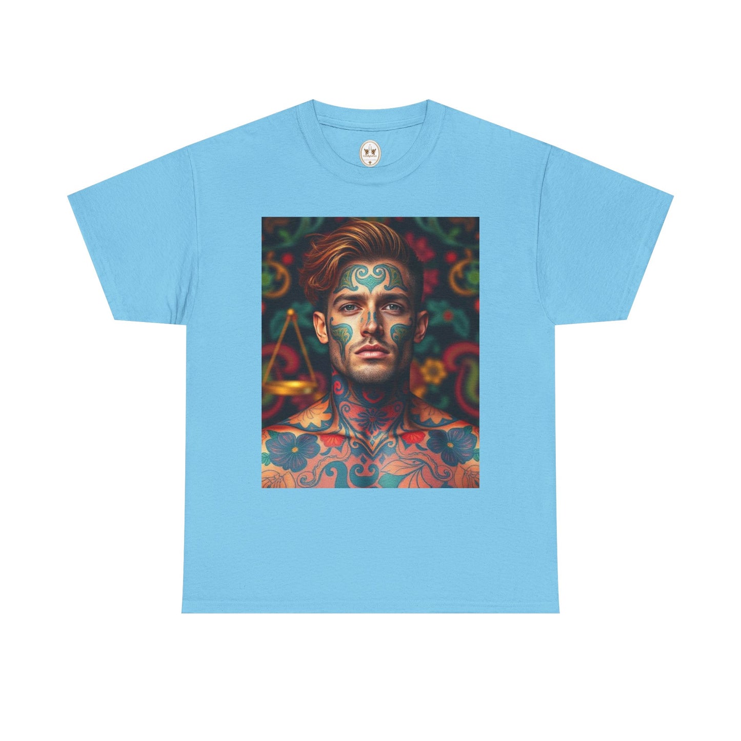 Unisex Heavy Cotton T-Shirt, Libra, Zodiac, Sexy Art