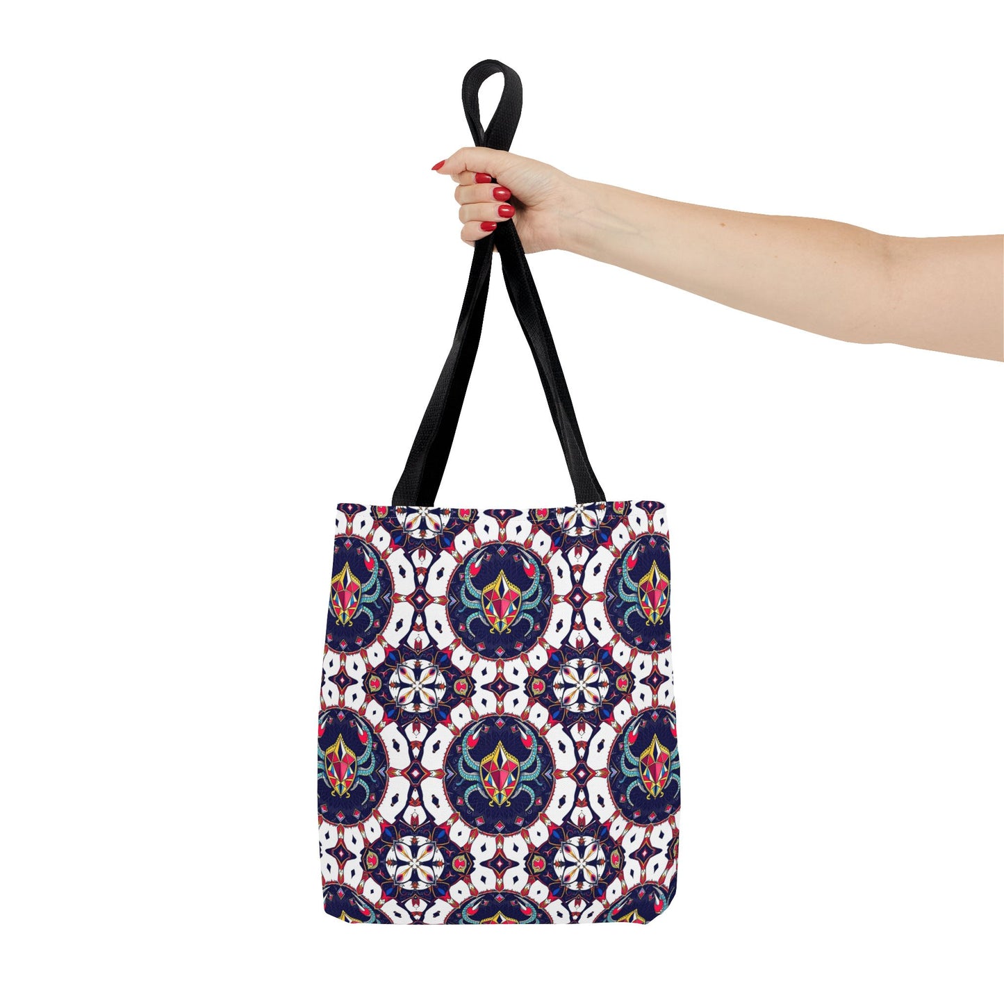 Tote Bag (AOP), Scorpio, Zodiac v1, Jewel Pattern