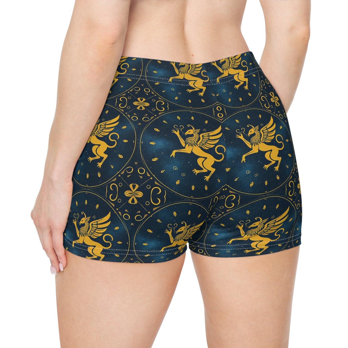 Women's Shorts, AOP, Virgo, Zodiac, Pattern