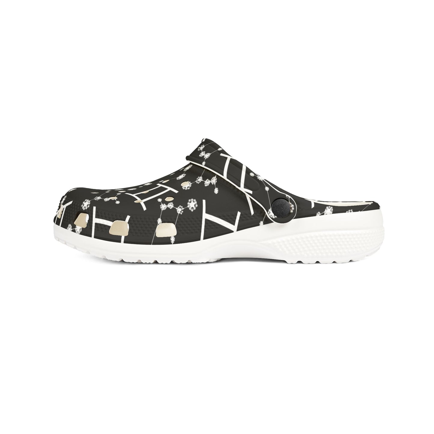 EVA Foam Rubber Shoes (AOP), Material 100% EVA, Gemini Zodiac Design