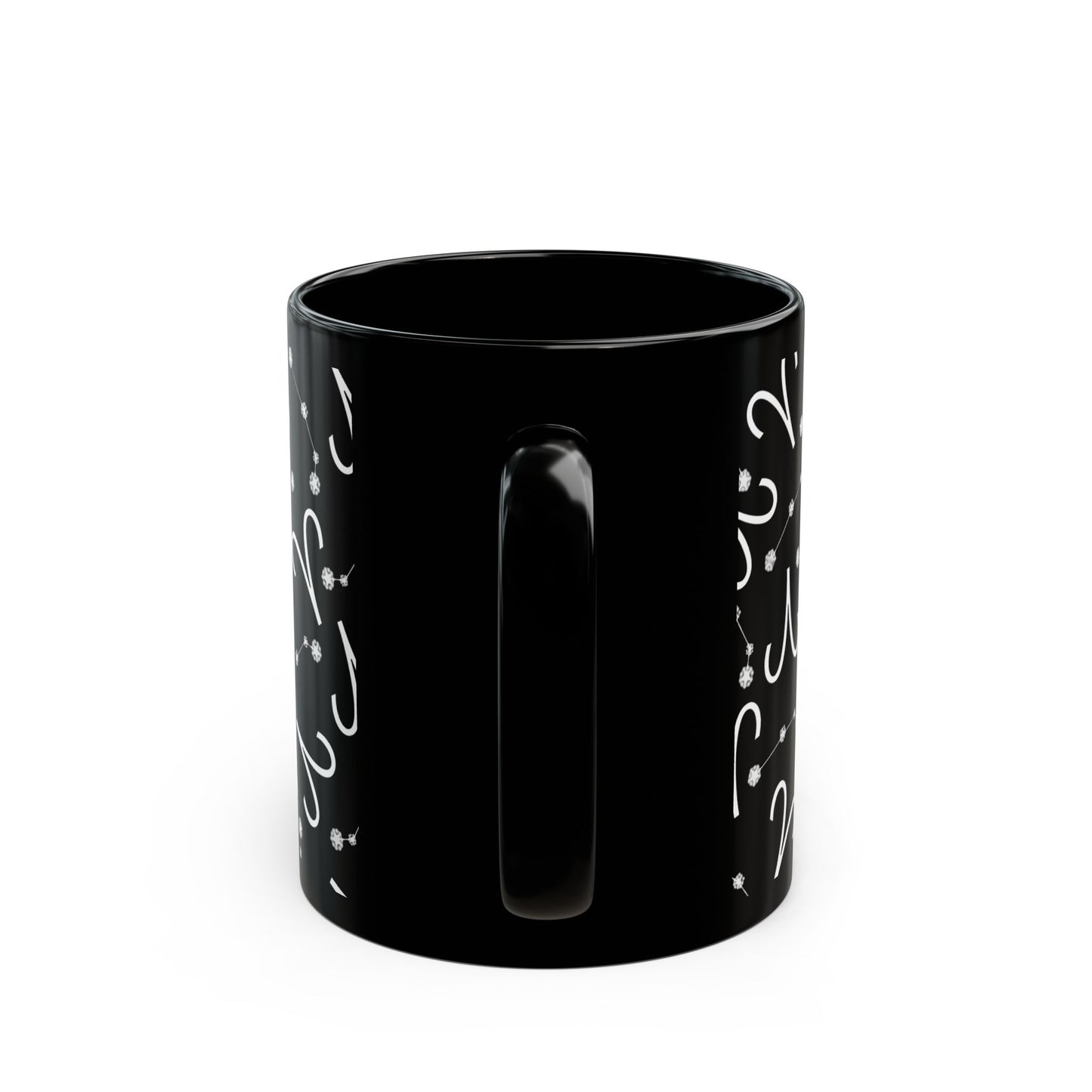 Zodiac 11oz Black Mug Aries Zodiac Sign