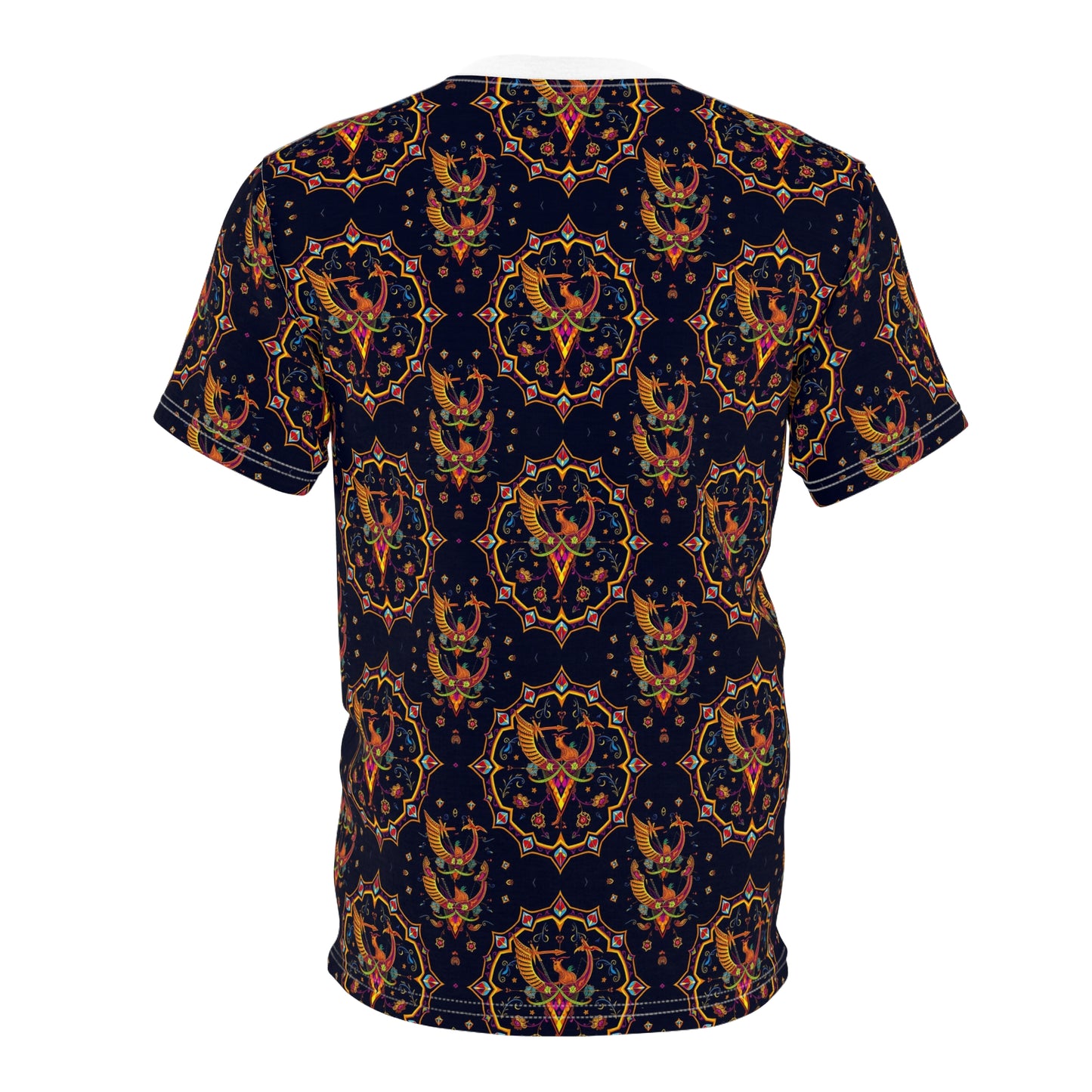 Unisex Cut & Sew T-Shirt, (AOP), Sagittarius, Zodiac v2, Jewels Pattern
