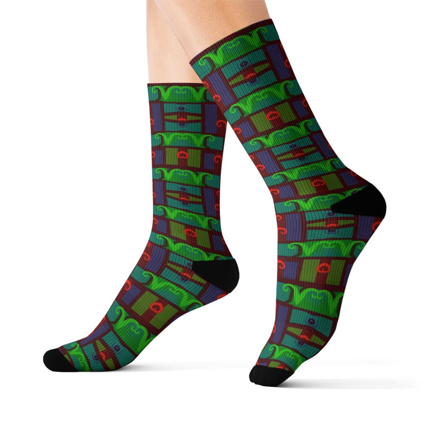 Sublimation Socks, Aries, Zodiac v1, Shapes Pattern