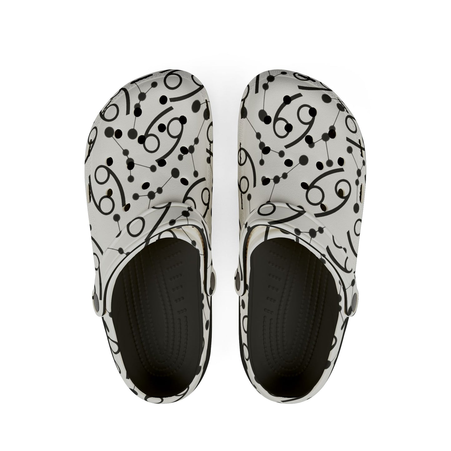 EVA Foam Rubber Shoes (AOP), Material 100% EVA, Cancer Zodiac Design