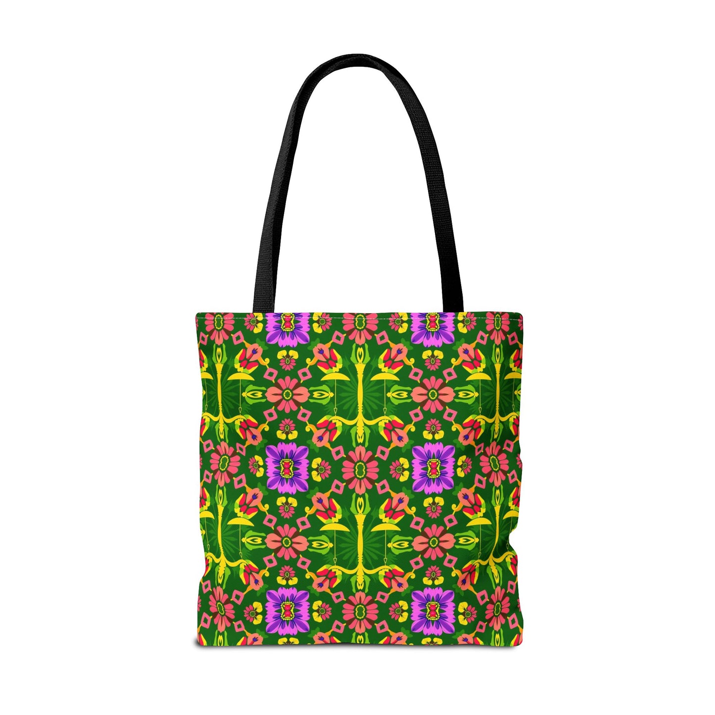 Tote Bag (AOP), Libra, Zodiac, Flower Pattern