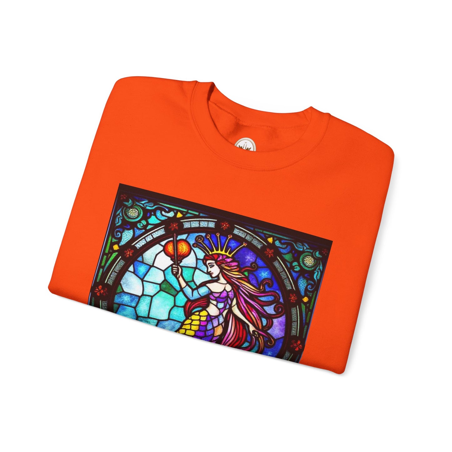 Unisex Heavy Blend™ Crewneck Sweatshirt, Glass, Aquarius Zodiac Design