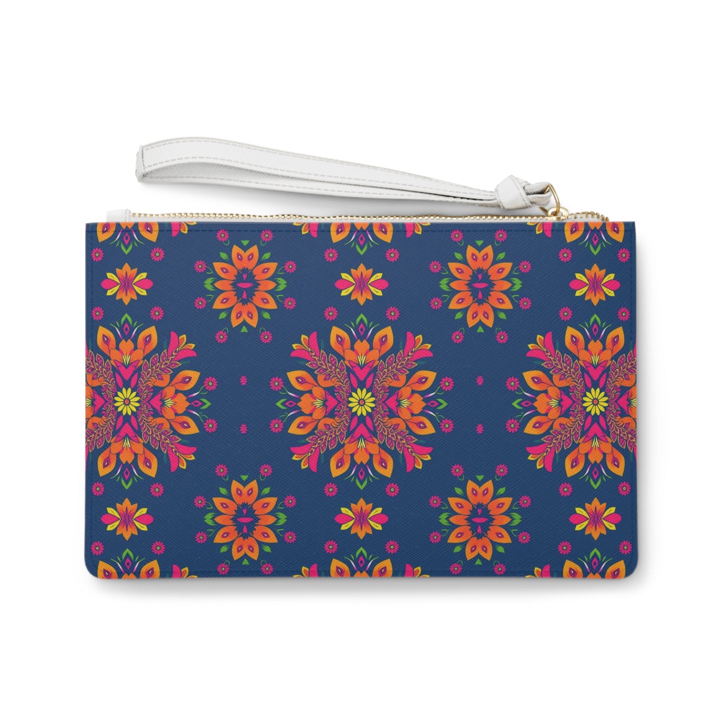 Clutch Bag, Gemini, Zodiac v2, Flower Pattern