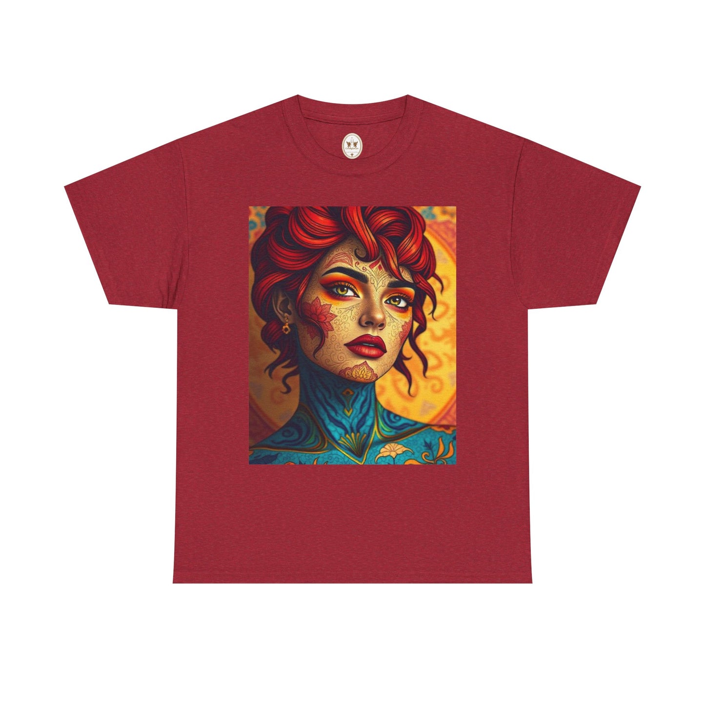 Unisex Heavy Cotton T-Shirt, Aquarius, Zodiac, Sexy Art