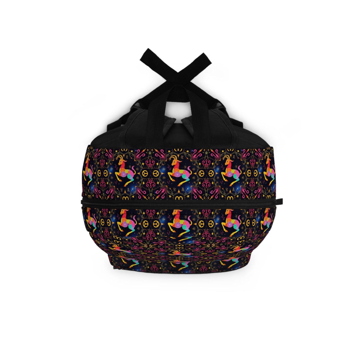 Backpack, Capricorn, Zodiac v1, Metal Pattern