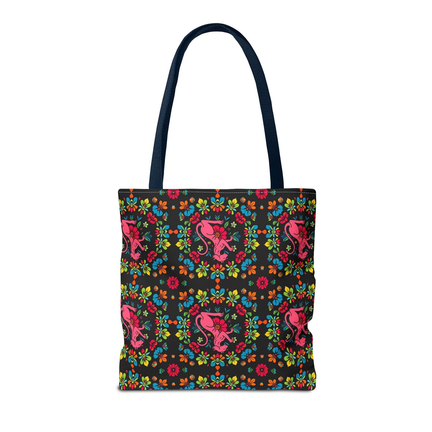 Tote Bag, (AOP), Virgo, Zodiac v6, Flower Pattern