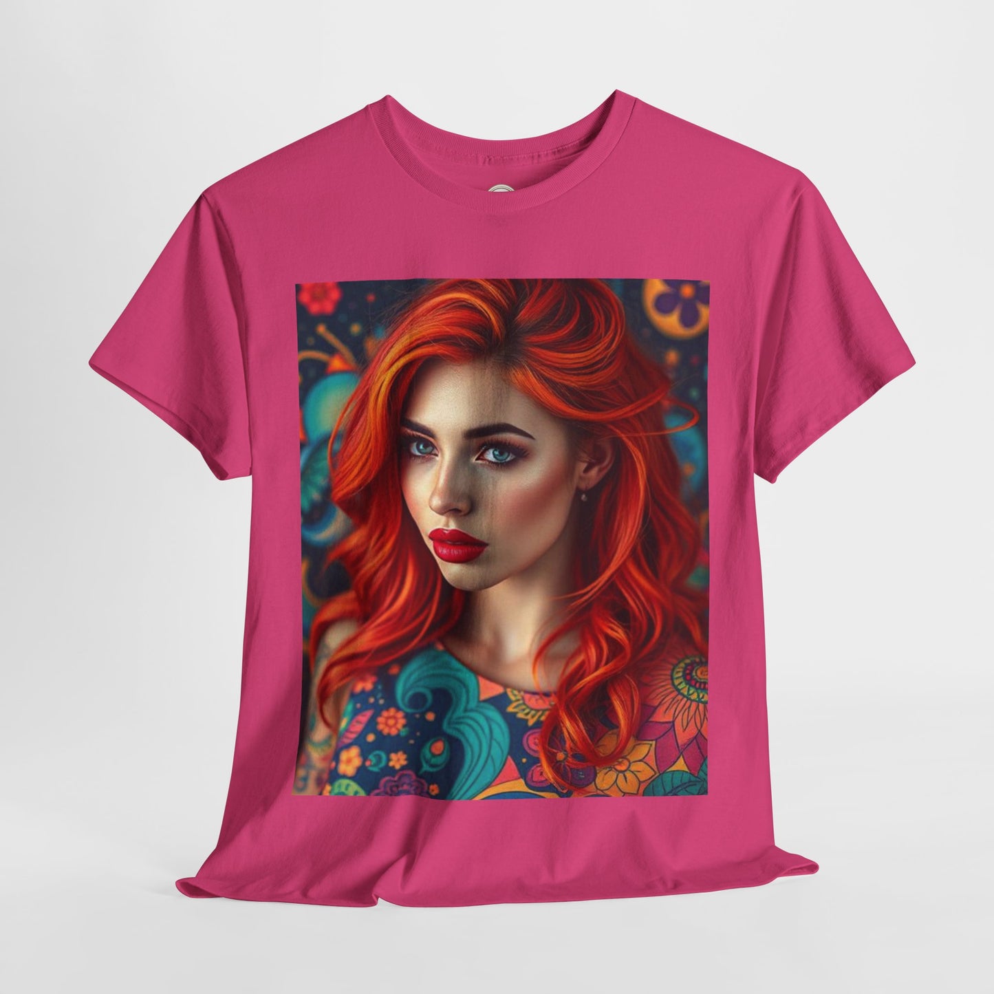 Unisex Heavy Cotton T-Shirt, Aquarius, Zodiac v1, Sexy Art