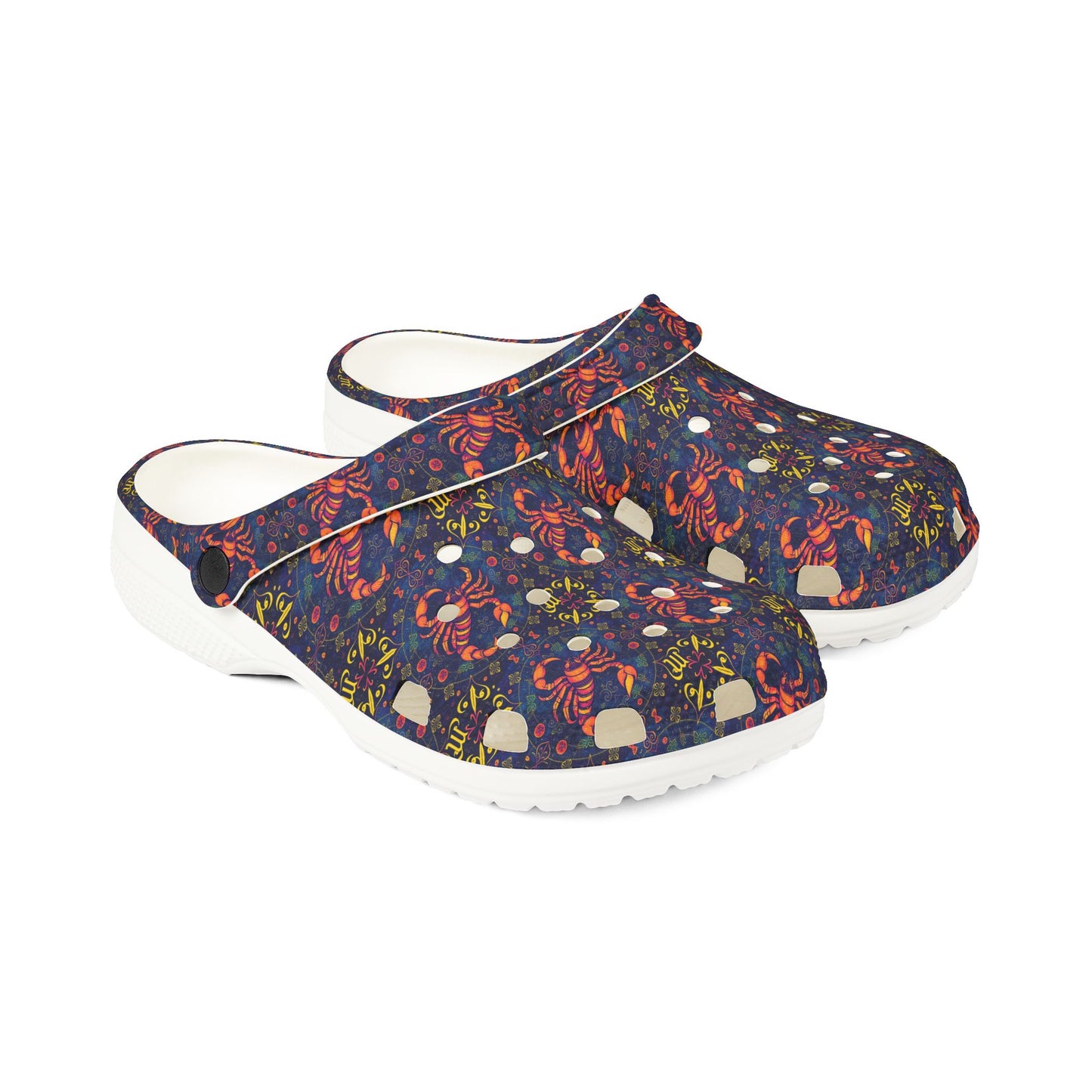 EVA Foam Rubber Shoes, (AOP), Scorpio, Zodiac v3, Pattern