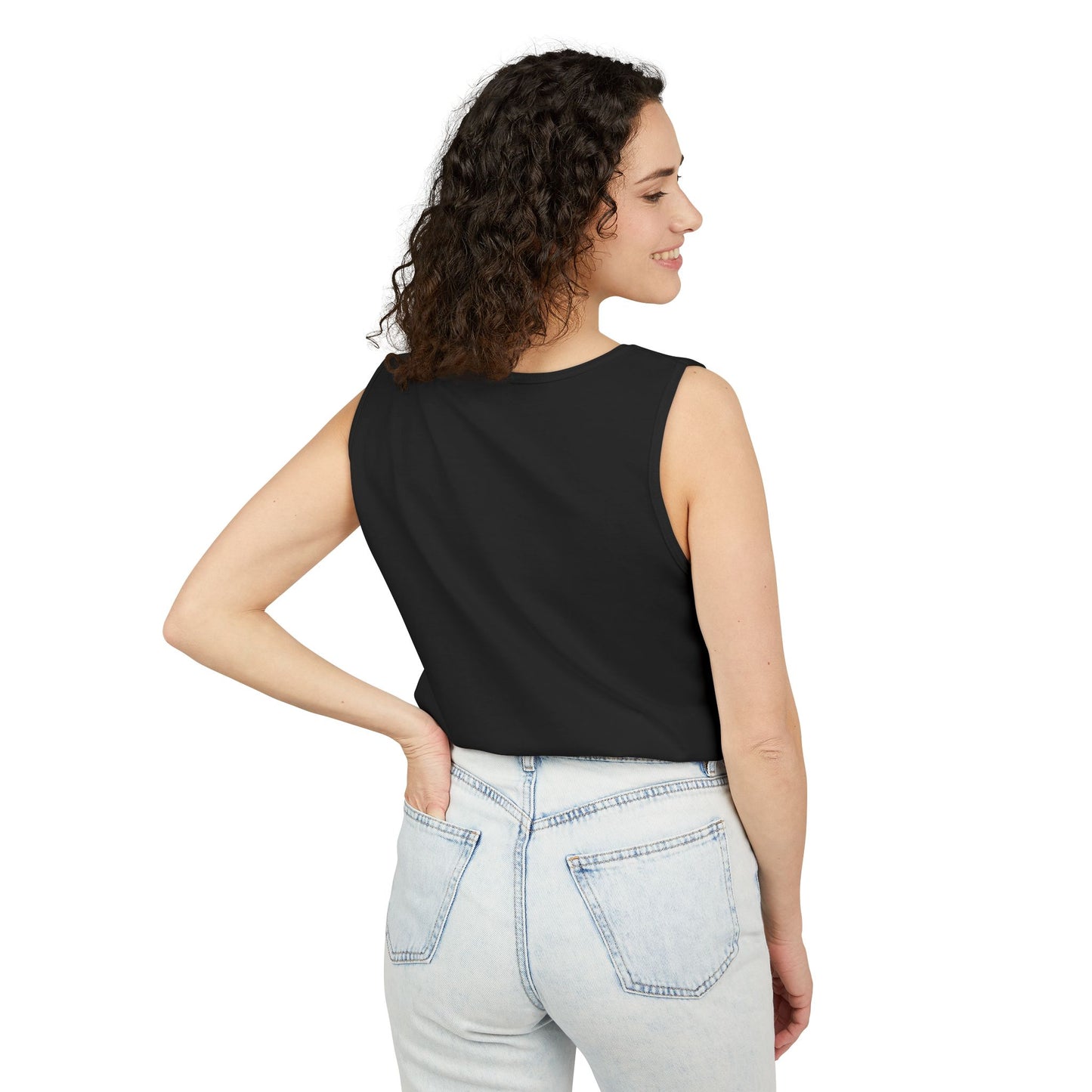 Unisex Garment-Dyed, Tank Top, Taurus Design, Planet Animal v1, 100% US cotton