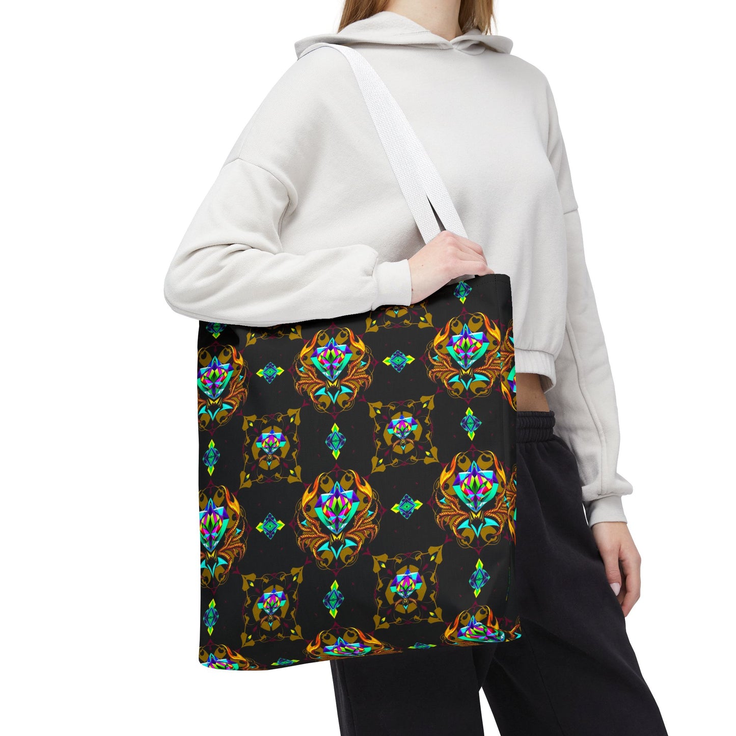 Tote Bag (AOP), Scorpio, Zodiac, Jewel Pattern