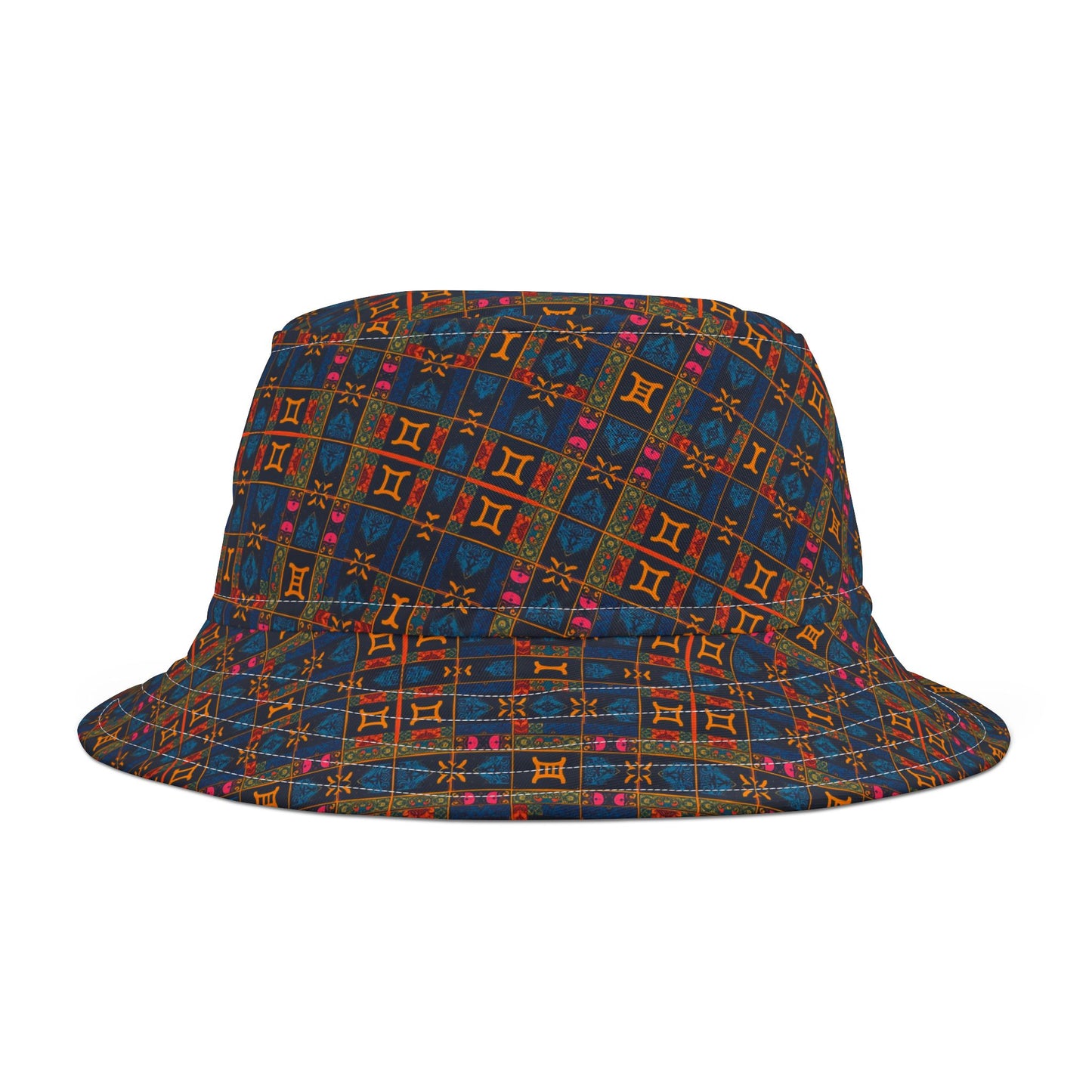 Bucket Hat, (AOP), Gemini, Zodiac v1, Shape Pattern