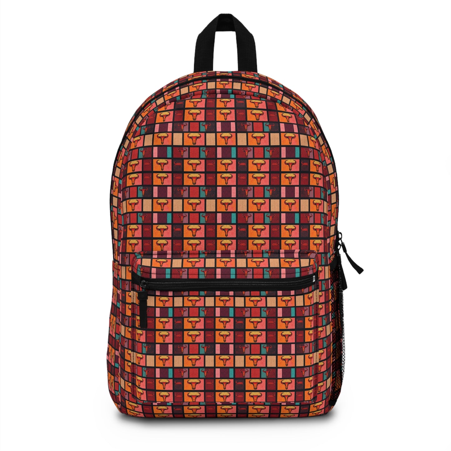 Backpack, Taurus, Zodiac v2, Shapes Pattern