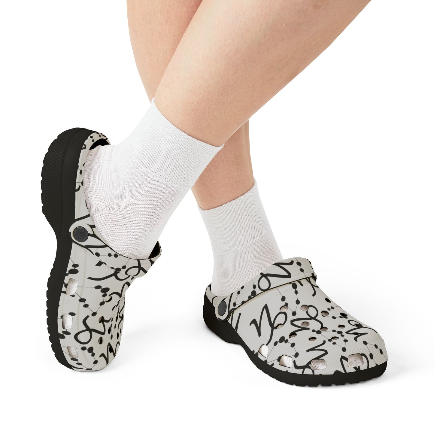 EVA Foam Rubber Shoes (AOP), Material 100% EVA, Capricorn Zodiac Design