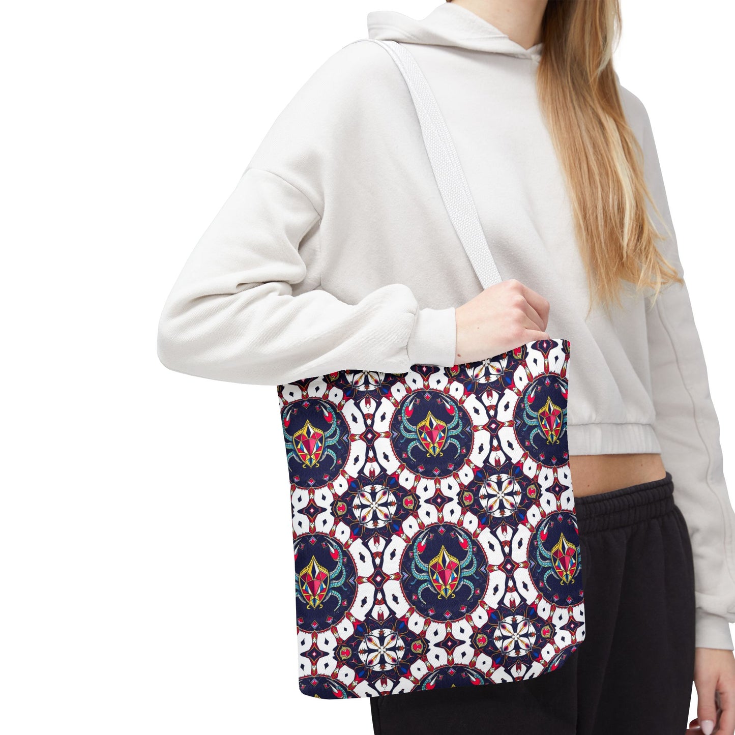 Tote Bag (AOP), Scorpio, Zodiac v1, Jewel Pattern
