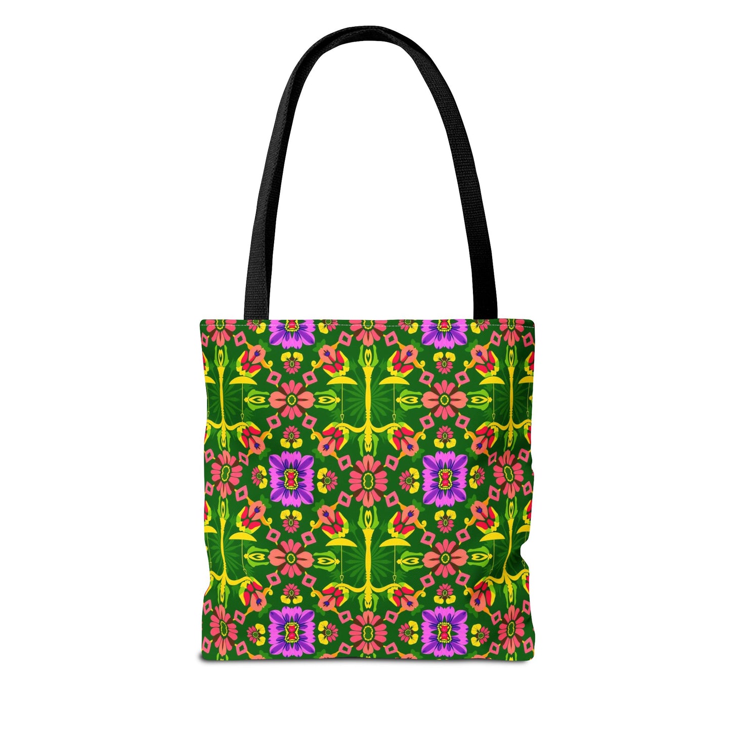 Tote Bag (AOP), Libra, Zodiac, Flower Pattern
