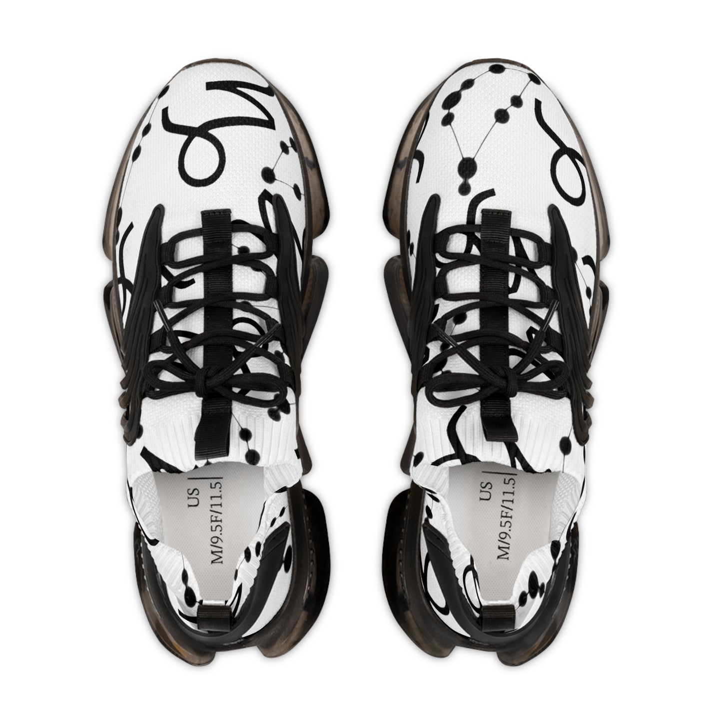 Men's Mesh Sneakers, Capricorn Zodiac Sign, all over print