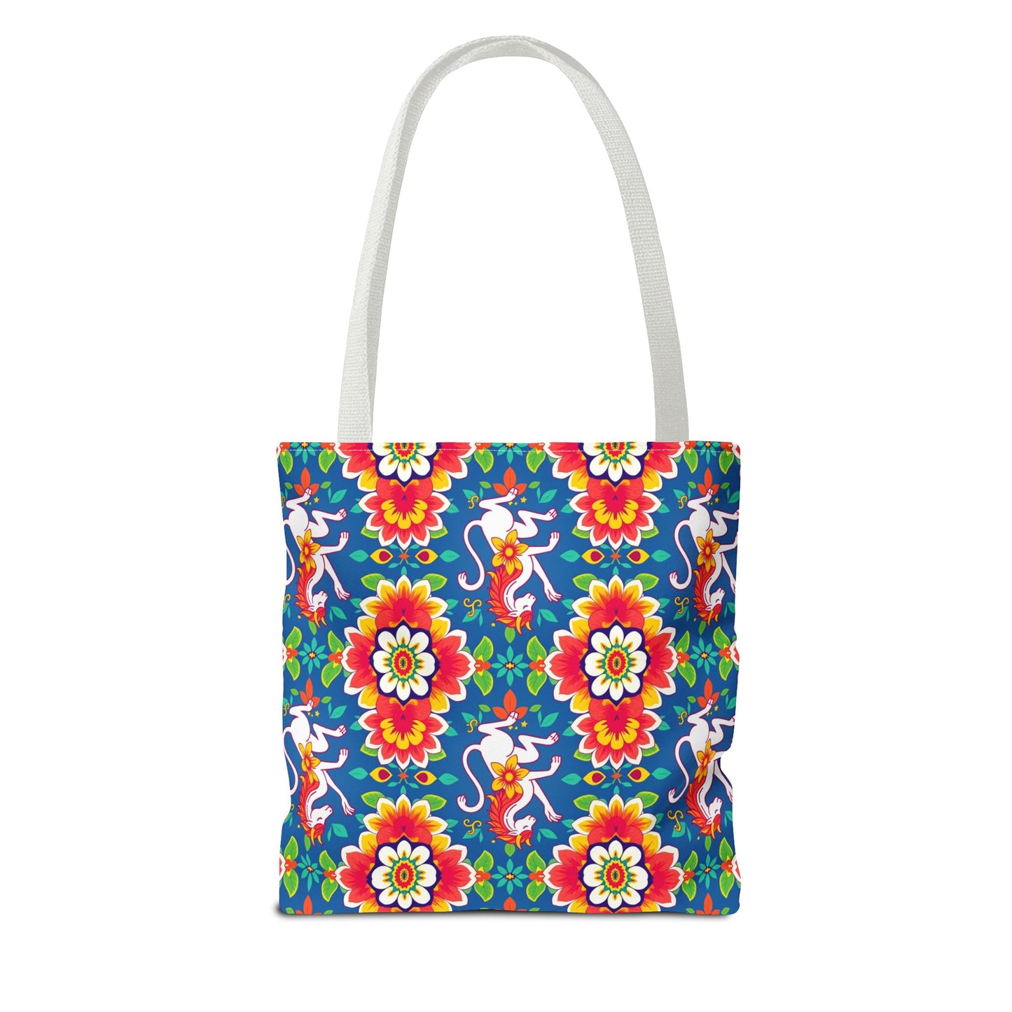 Tote Bag, (AOP), Virgo, Zodiac v2, Flower Pattern