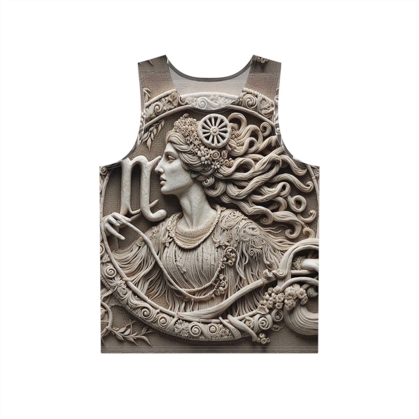 Men's Tank (AOP), Regular fit, Stone Virgo Zodiac Sign