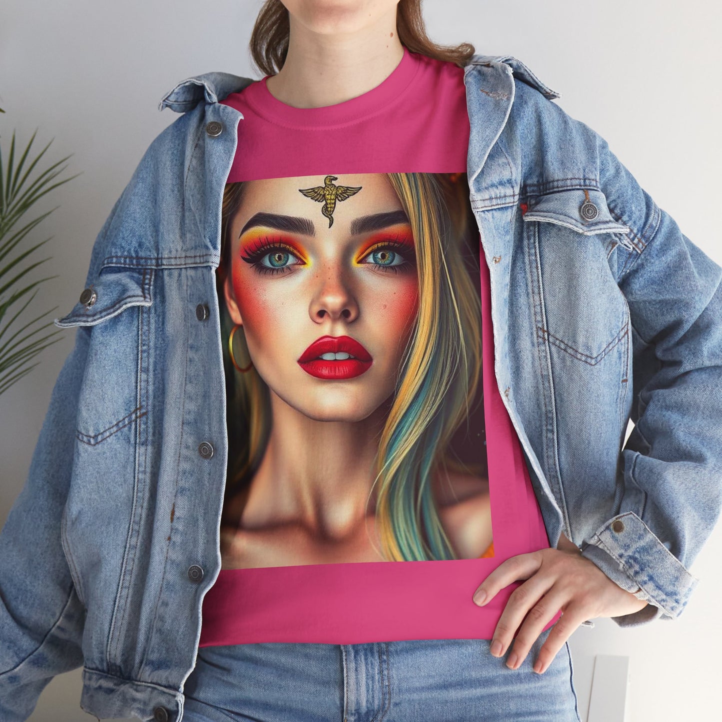 Unisex Heavy Cotton T-Shirt, Virgo, Zodiac, Sexy Art
