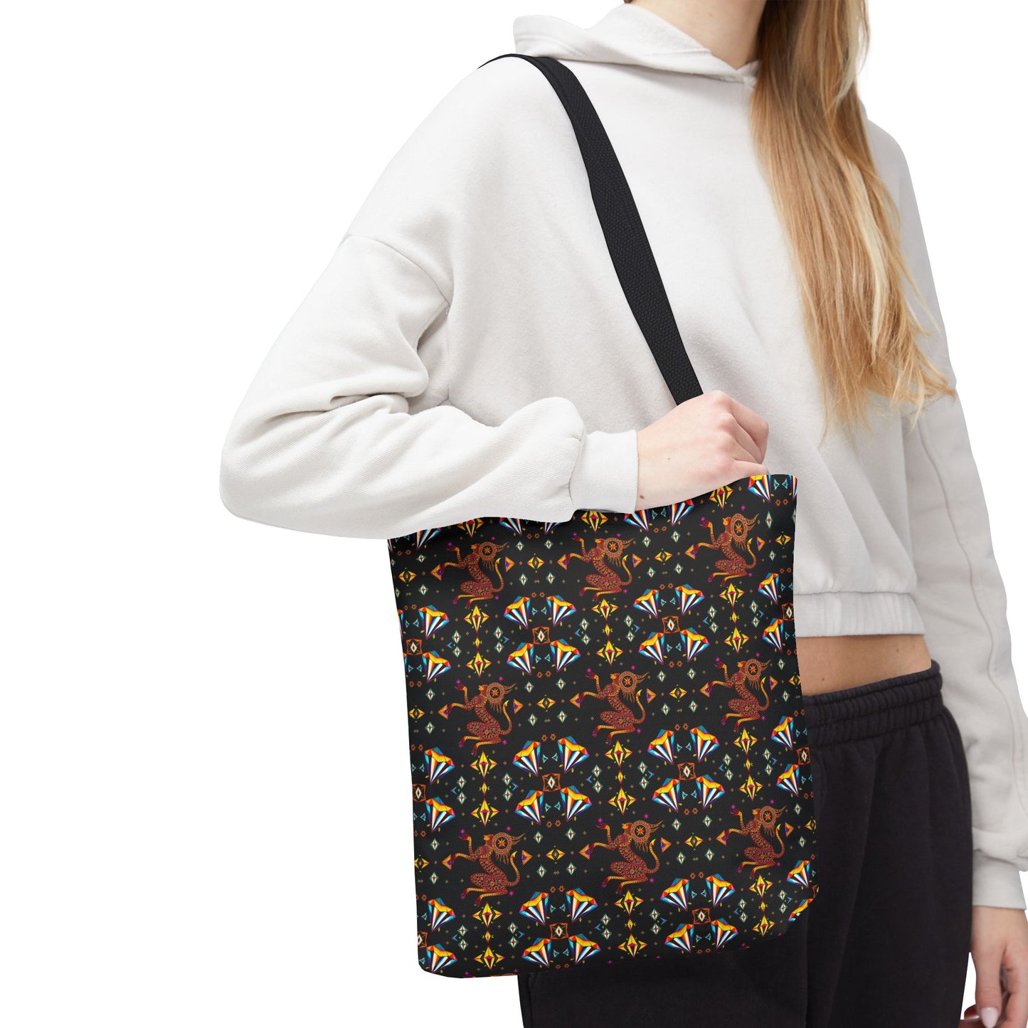 Tote Bag (AOP), Virgo, Zodiac, Jewel Pattern