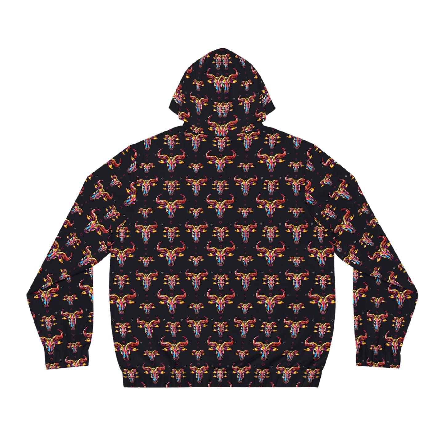 Full-Zip Hoodie (AOP), Taurus, Zodiac, Pattern