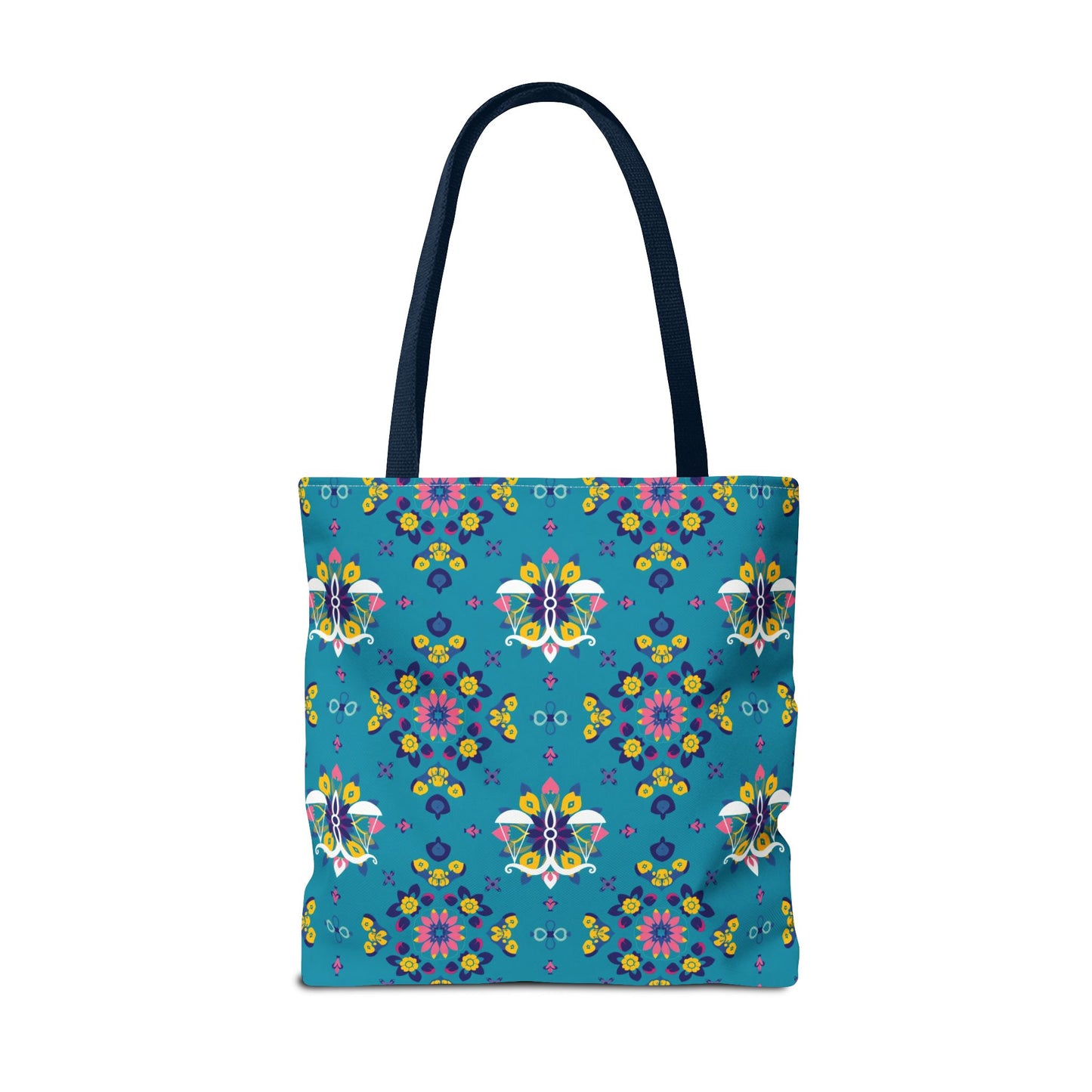 Tote Bag (AOP), Libra, Zodiac v1, Flower Pattern